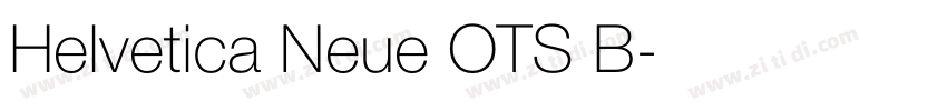 Helvetica Neue OTS B字体转换